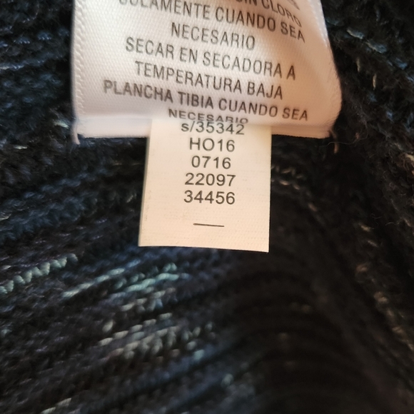 Style & Co Blue Button Front Sweater cardigan womens size medium - Picture 12 of 13